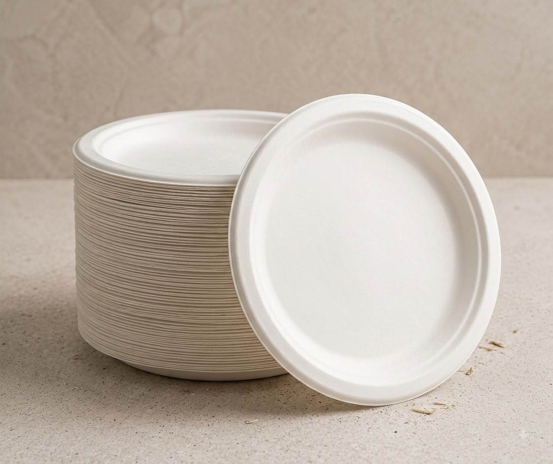 Biodegradable plates for food service